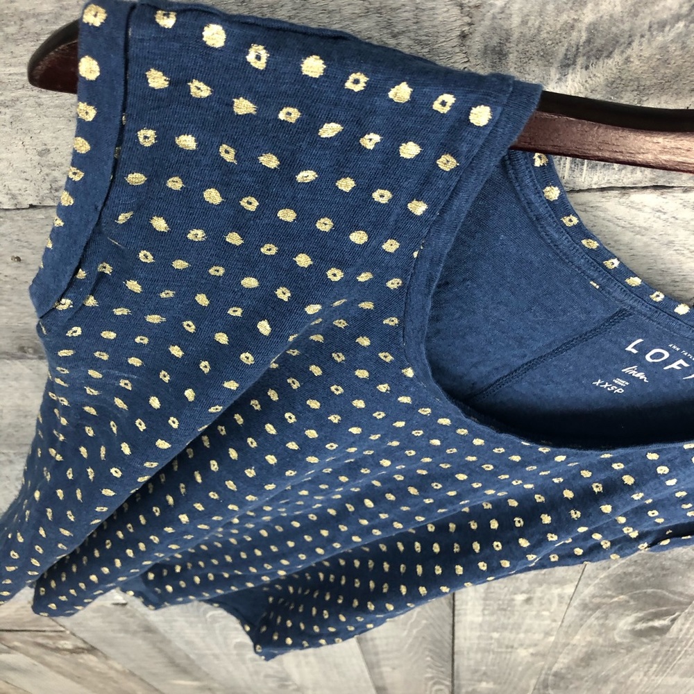 Loft Linen Blue and Gold Tshirt